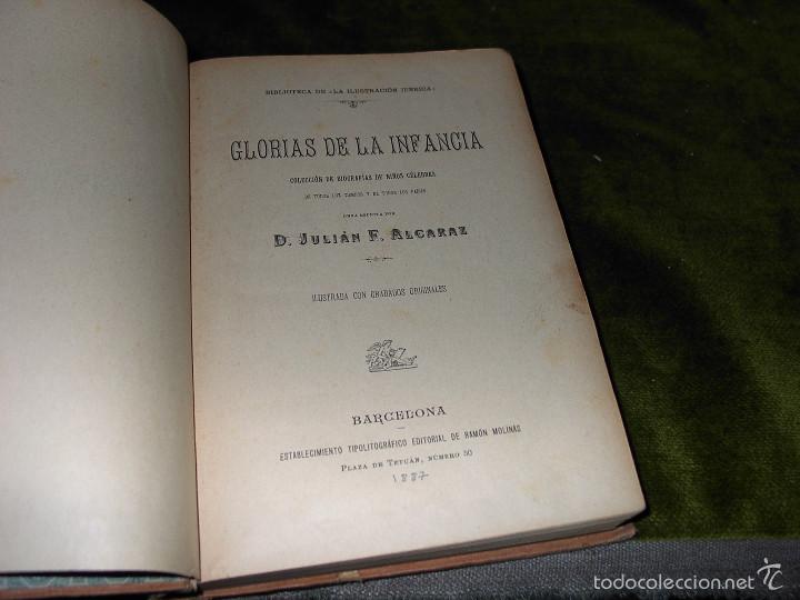 Libros antiguos: GLORIAS DE LA INFANCIA. A&Ntilde;O 1887 - Foto 1
