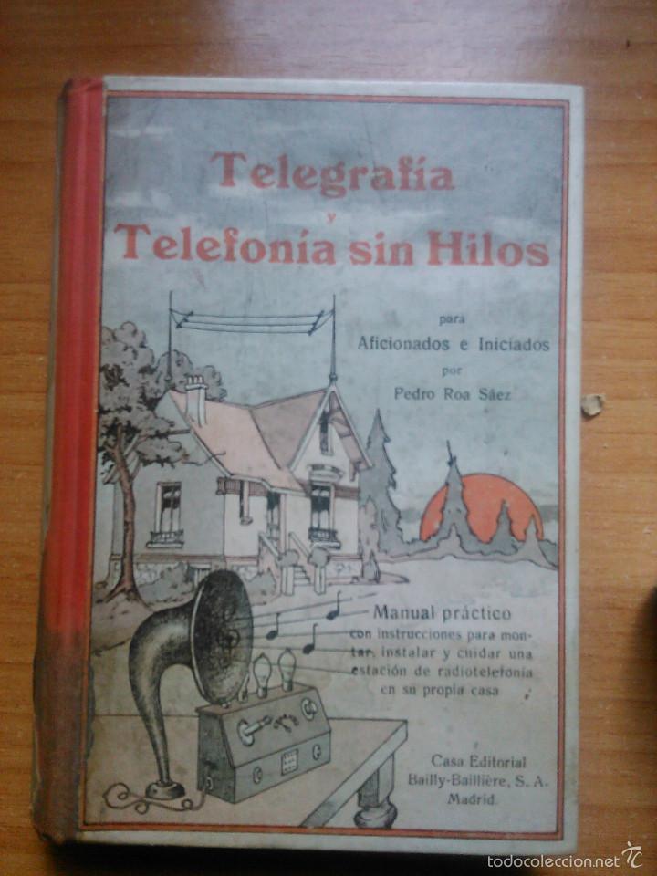 Libros antiguos: Telegrafia telefonia sin hilos
