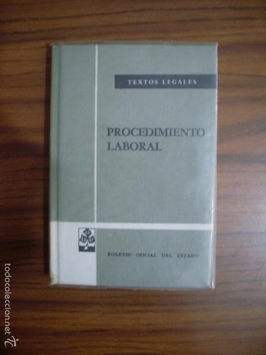 Libros antiguos: PROCEDIMIENTO LABORAL - Foto 1