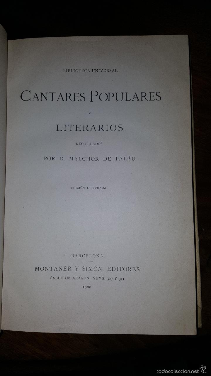Libros antiguos: CANTARES - Foto 2