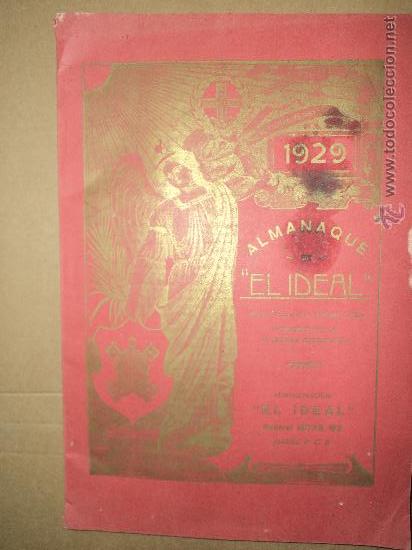 Libros antiguos: Almanaque El Ideal 1929 - Foto 1