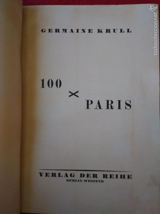 Libros antiguos: Germaine Krull. 100 x Paris .1929 - Foto 2