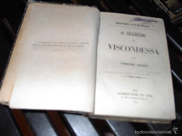 Libros antiguos: O SEGREDO DA VISCONDESSA. A&Ntilde;O1871 - Foto 4
