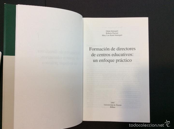 Libros antiguos: Formaci&oacute;n de directores de centros educativos - Foto 2