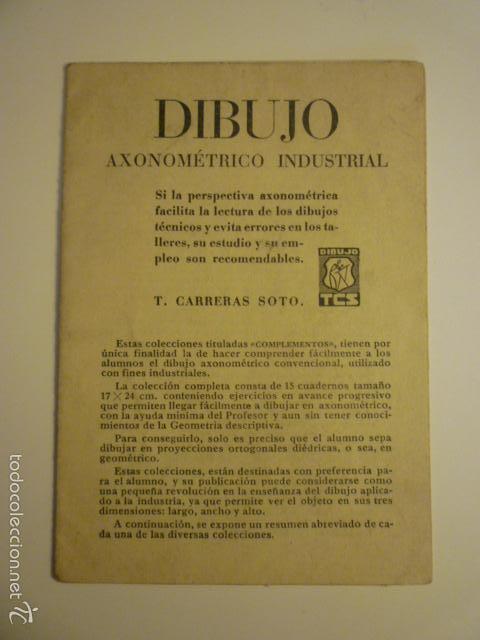 Livres anciens: PEQUE&Ntilde;O MANUEL DIBUJO AXONOMETRICO INDUSTRIAL. DISTRUIDO POR EDICIONES CARRERAS SOTO (SEVILLA)