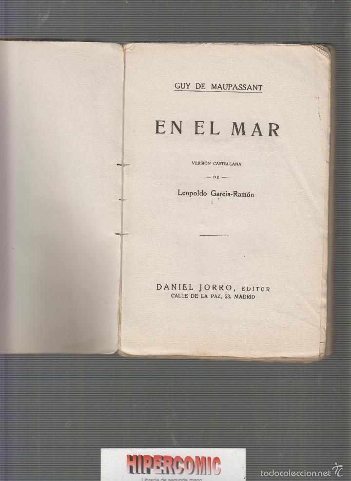 Libros antiguos: EN EL MAR / GUY DE MAUPASSANT -EDICION 1900? - Foto 1