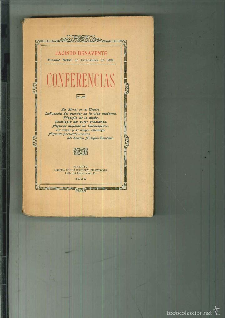 Libros antiguos: CONFERENCIAS. Jacinto Benavente - Foto 1
