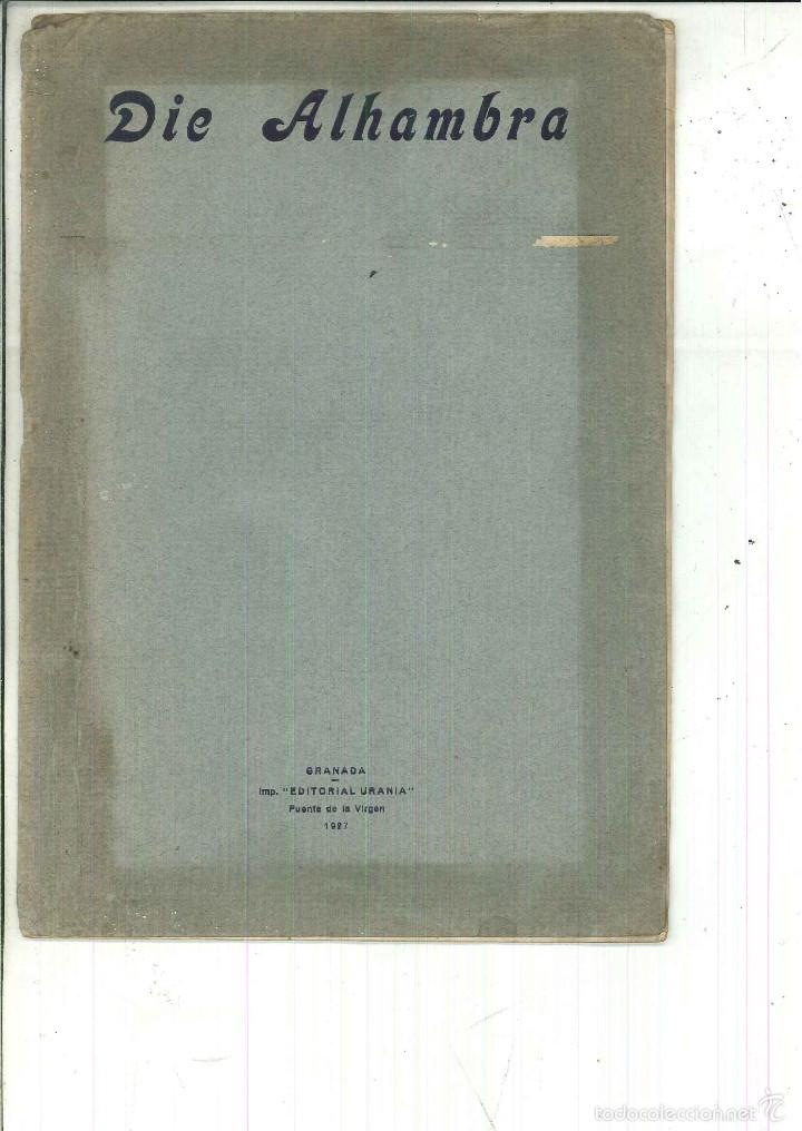 Libros antiguos: DIE ALHAMBRA. Luis Seco de Lucena - Foto 1