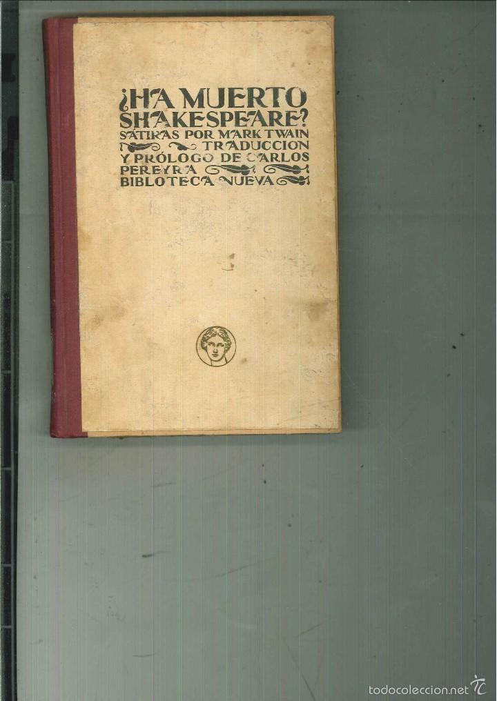 Libros antiguos: &iquest;HA MUERTO SHAKESPEARE?. Mark Twain - Foto 1
