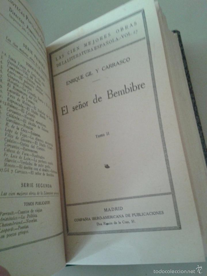 Libros antiguos: EL SE&Ntilde;OR DE BEMBIBRE. E. GIL Y CARRASCO - Foto 4