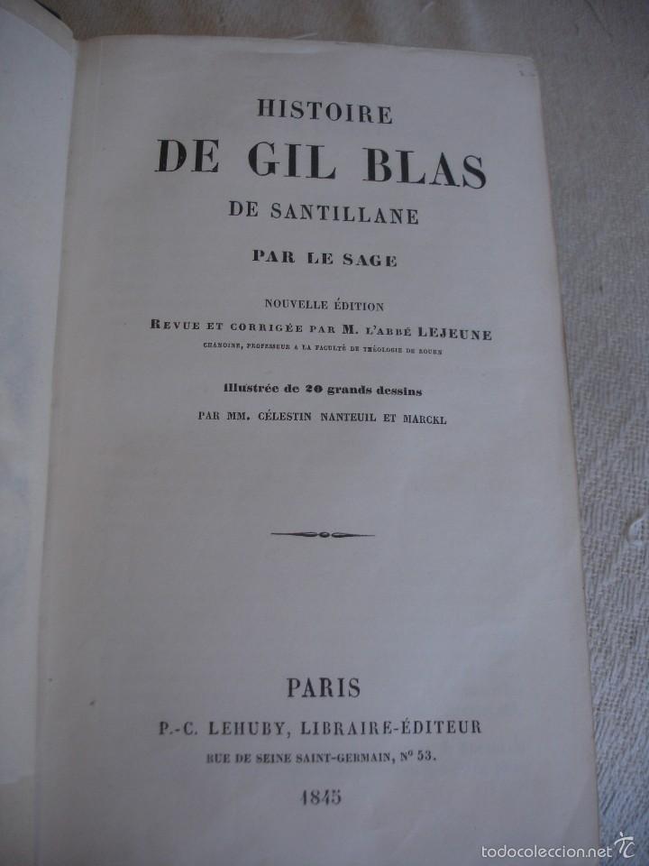 Libros antiguos: LE SAGE: HISTOIRE DE GIL BLAS DE SANTILLANE - Foto 3