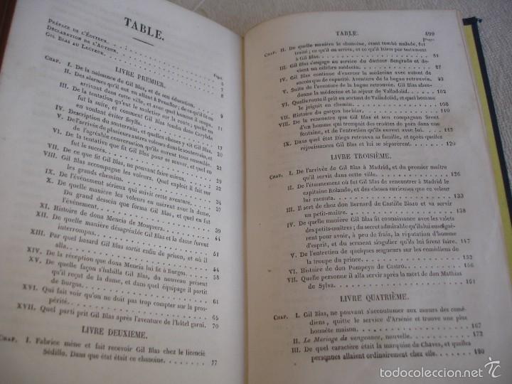 Libros antiguos: LE SAGE: HISTOIRE DE GIL BLAS DE SANTILLANE - Foto 10
