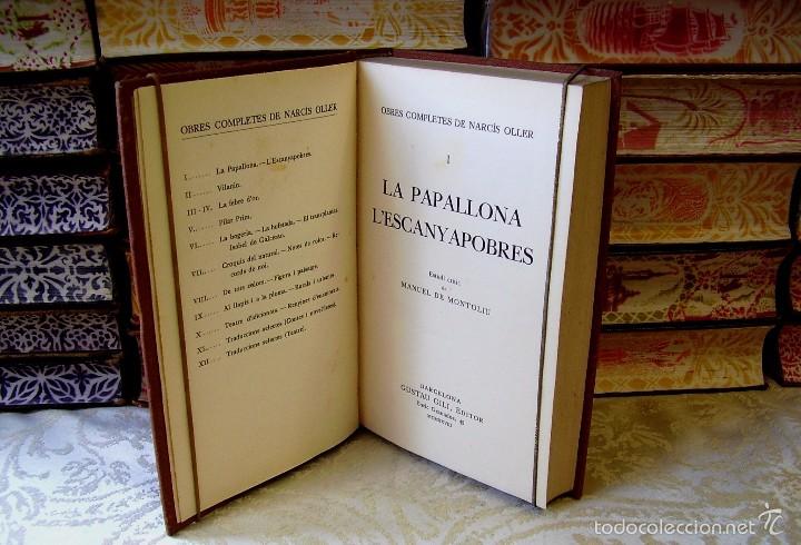 Libros antiguos: OBRES COMPLETES .  12 Vols. .  Autor :  Oller, Narc&iacute;s - Foto 3