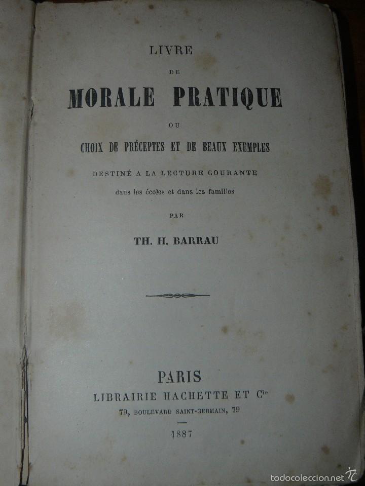 Libros antiguos: LIVRE DE MORALE PRACTIQUE - Foto 2