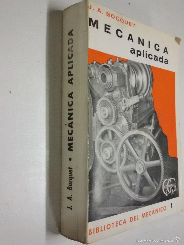 Libros antiguos: Libro Mecanica aplicada J.A. Bocquet - Foto 1