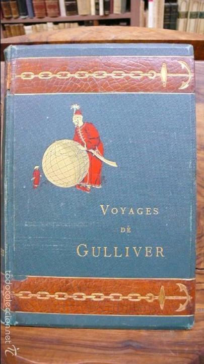 Libros antiguos: VOYAGES DE GULLIVER. JONATHAN SWIFT. C. 1890. - Foto 1