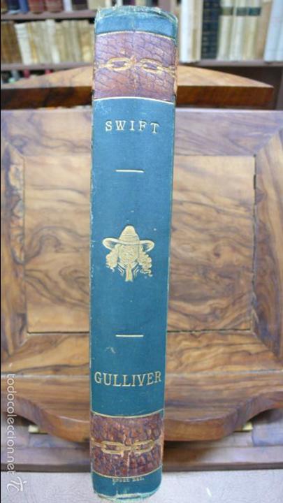 Libros antiguos: VOYAGES DE GULLIVER. JONATHAN SWIFT. C. 1890. - Foto 2