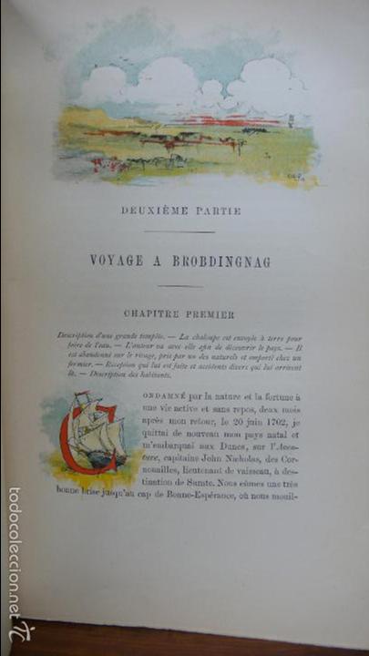 Libros antiguos: VOYAGES DE GULLIVER. JONATHAN SWIFT. C. 1890. - Foto 8