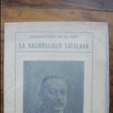 Libros antiguos: . LA NACIONALIDAD CATALANA. PRAT DE LA RIBA, ENRIC. 1917.