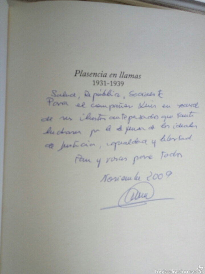 Libros antiguos: Plasencia en llamas, Antonio Sanchez-Marin - Foto 2