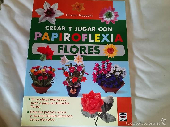 Libros antiguos: libro flores de papiroflexia - Foto 1