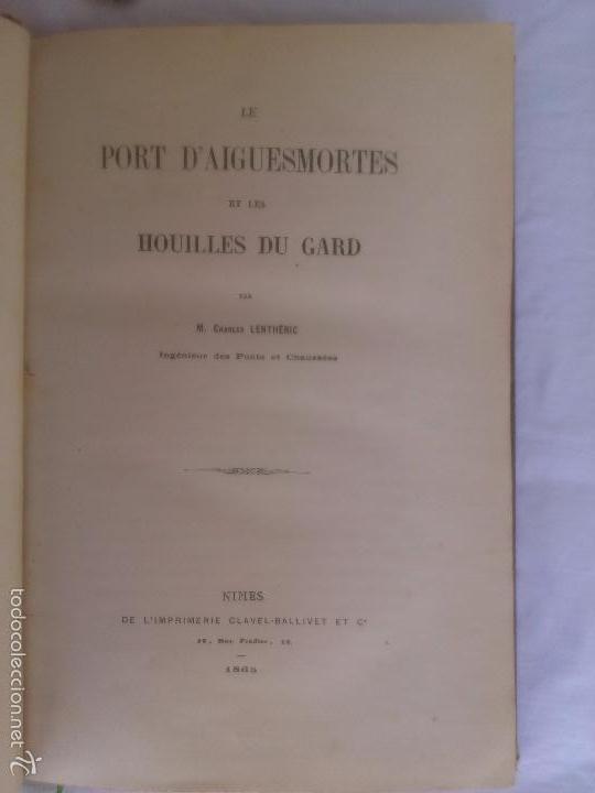Antiquarische B&uuml;cher: Le Port d'Aiguesmortes et les Houilles du gard. Memoire sur les conditions nautiques du golfe du