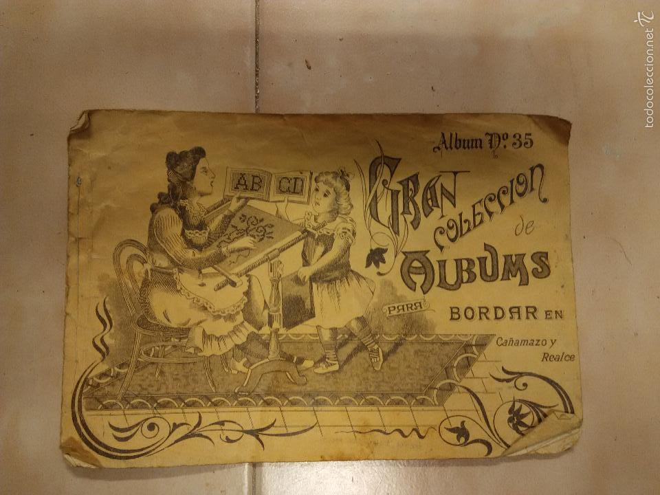 Libros antiguos: album para bordar. N&ordm; 35 - Foto 1