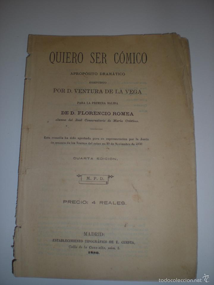 Libros antiguos: QUIERO SER COMICO - Foto 1