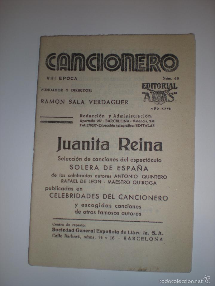 Libros antiguos: JUANITA REINA - Foto 1