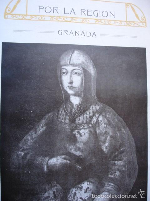 Libros antiguos: GRANADA  MANUEL CHAVES JIMENEZ 8 PG.A&Ntilde;O 1914 - Foto 1