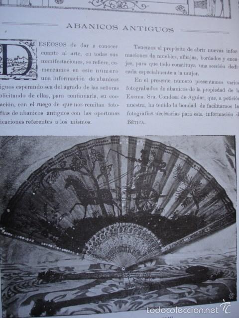 Libros antiguos: ABANICOS  ANTIGUOS 9 PG.A&Ntilde;O 1914 - Foto 1