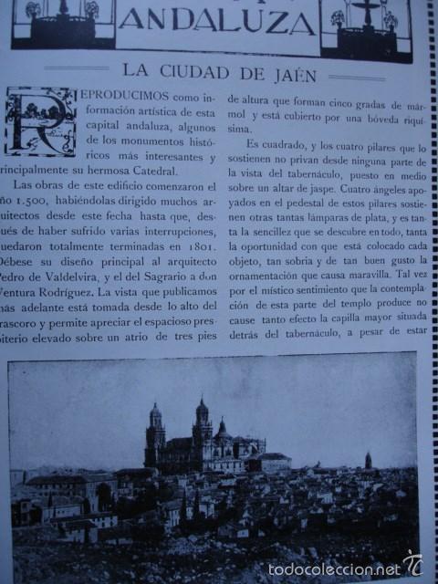 Libros antiguos: LA CIUDAD DE JAEN 4 PG.A&Ntilde;O 1914 - Foto 1