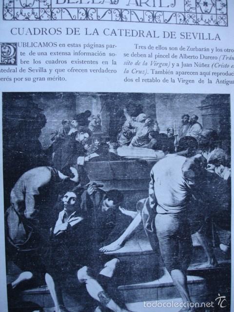 Libros antiguos: CUADROS DE LA CATEDRAL DE SEVILLA 7 PG.A&Ntilde;O 1914 - Foto 1