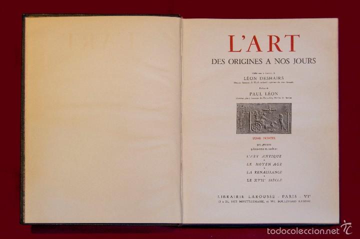 Libros antiguos: LArt de Editorial Larousse, 1932, Dos Tomos - Foto 7
