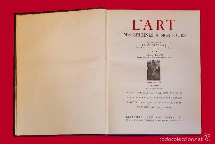 Libros antiguos: LArt de Editorial Larousse, 1932, Dos Tomos - Foto 16