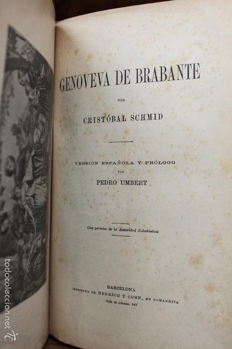 Libros antiguos: GENOVEVA DE BRABANTE. CRIST&Oacute;BAL SCHMID. 1910. - Foto 1