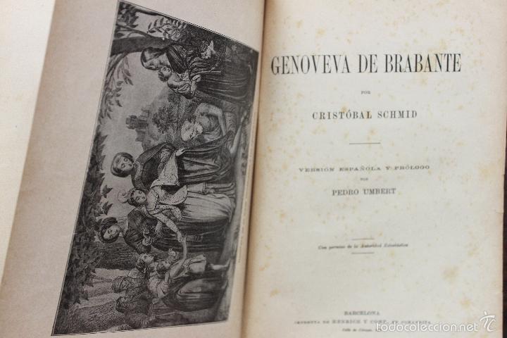 Libros antiguos: GENOVEVA DE BRABANTE. CRIST&Oacute;BAL SCHMID. 1910. - Foto 3