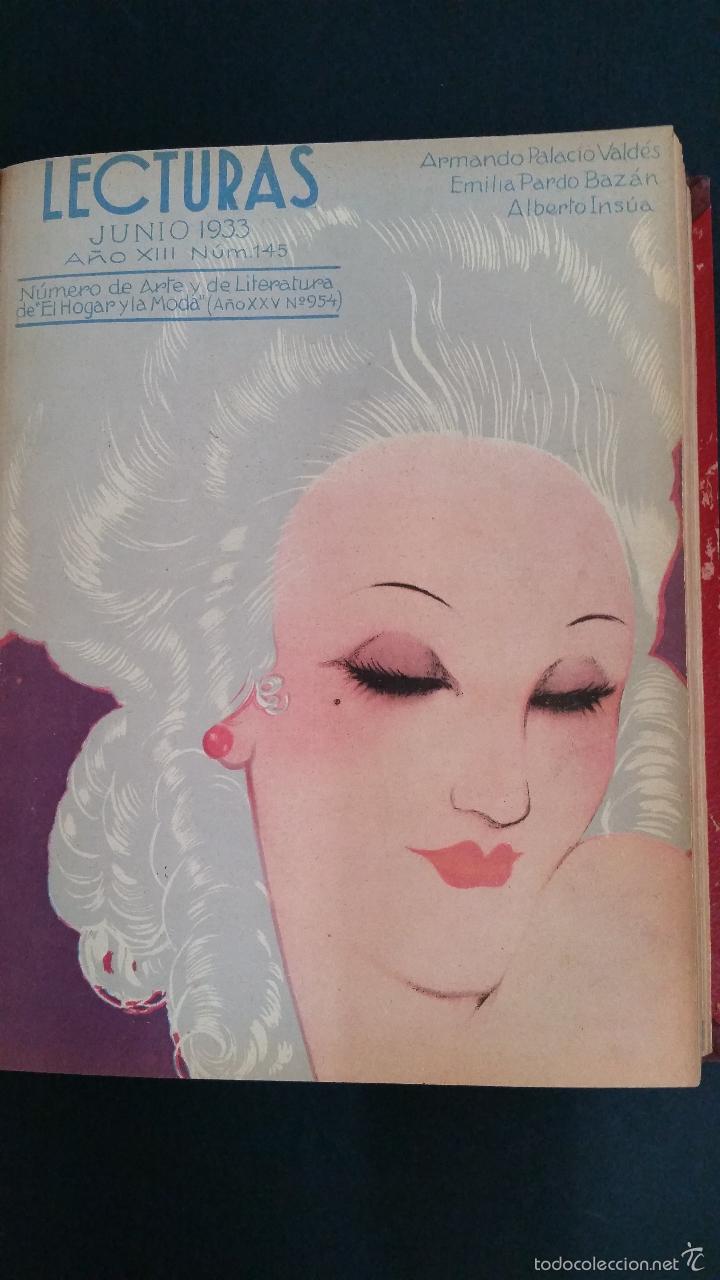 Libros antiguos: 1933 - LECTURAS - A&Ntilde;O COMPLETO - Foto 3