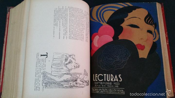 Libros antiguos: 1933 - LECTURAS - A&Ntilde;O COMPLETO - Foto 6