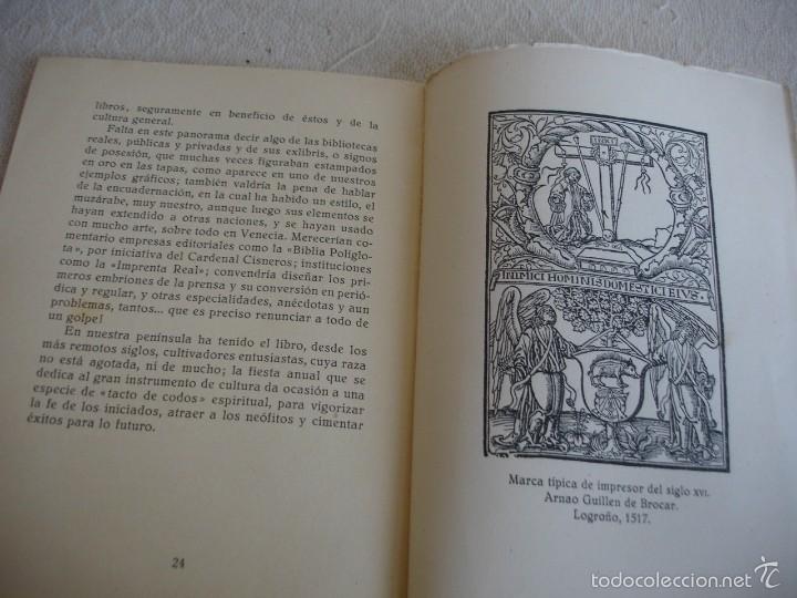 Libros antiguos: EL LIBRO ESPA&Ntilde;OL,  VICTOR OLIVA - Foto 5
