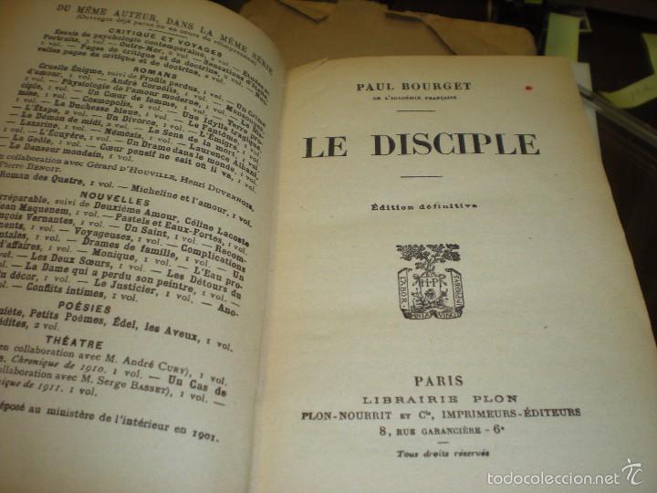 Libros antiguos: Le disciple. Paul Bourget. Edition D&eacute;finitive 1901 - Foto 1