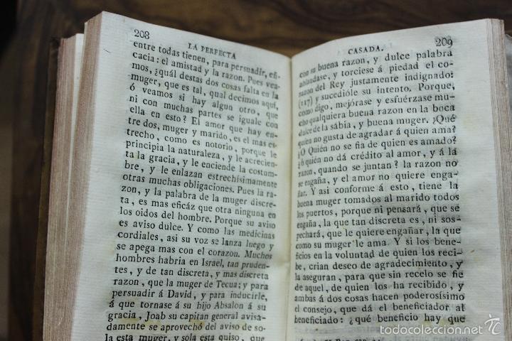 Libros antiguos: LE&Oacute;N, Fray Luis de. LA PERFECTA CASADA.1819. - Foto 8