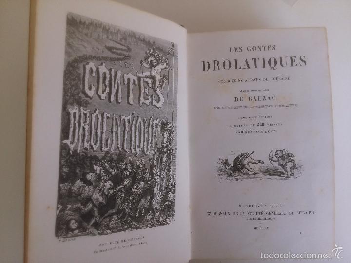 Libros antiguos: Les contes Drolatiques. Balzac - Foto 1