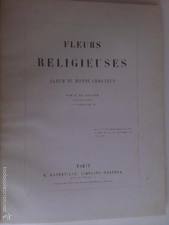 Old books: Fleurs Religieuses. Album du Monde Chretien. E. Limagne