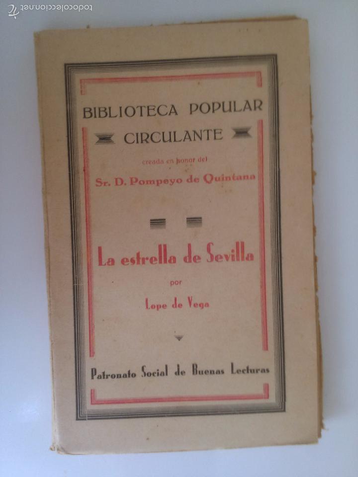 Libros antiguos: La estrella de Sevilla. Lope de Vega - Foto 1