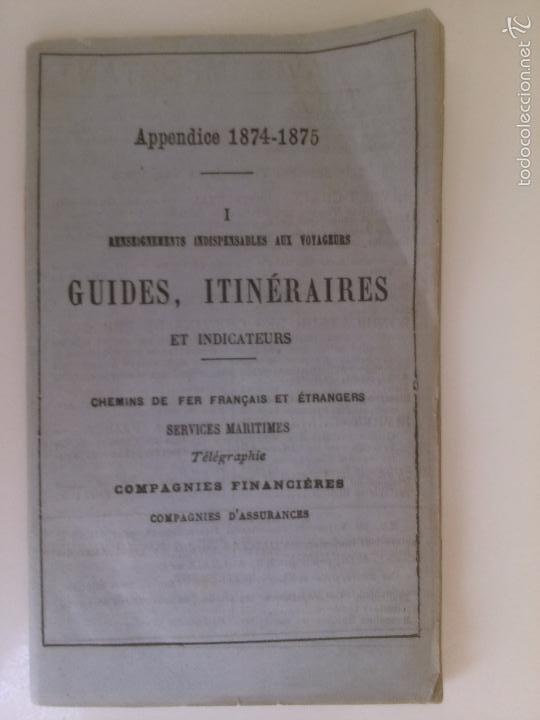 Livres anciens: Guides, Itineraires et indicateurs. Chemins de fer fran&ccedil;ais et etrangers