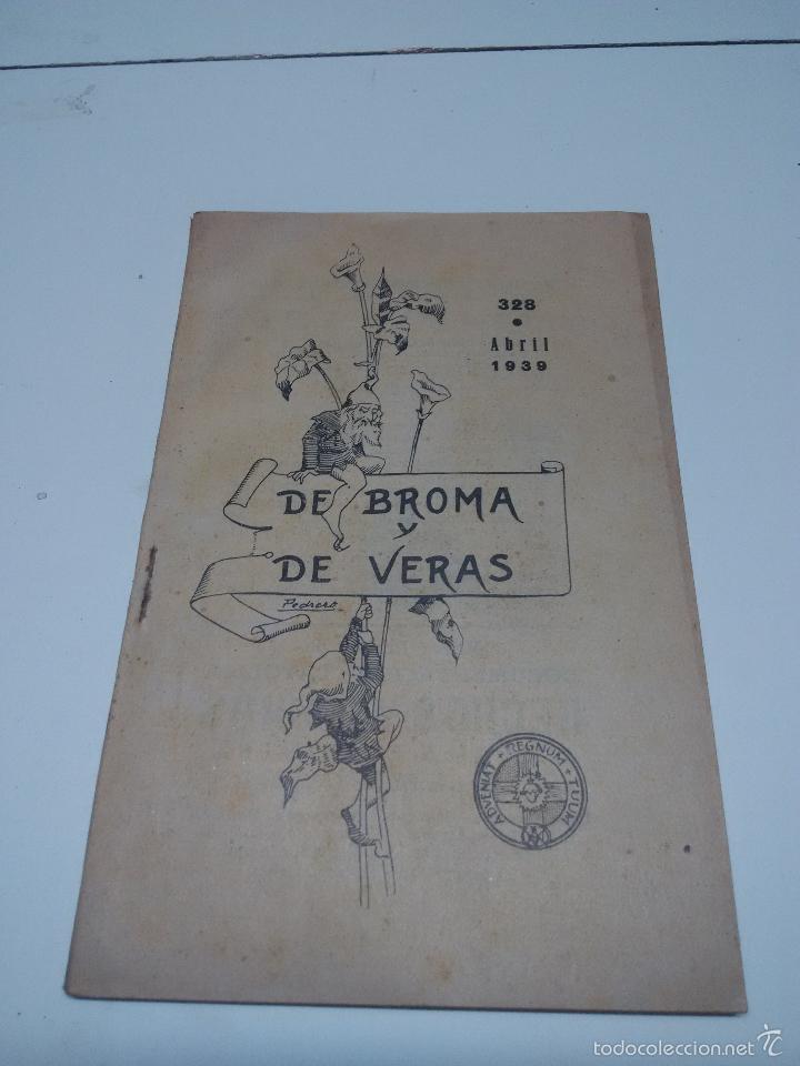 Libros antiguos: De bromas y de veras. n&ordm; 328 - Foto 1