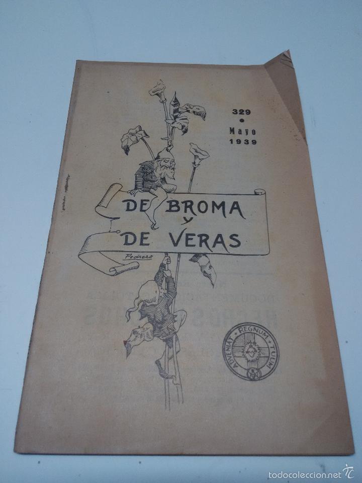 Libros antiguos: De bromas y de veras. n&ordm; 329 - Foto 1