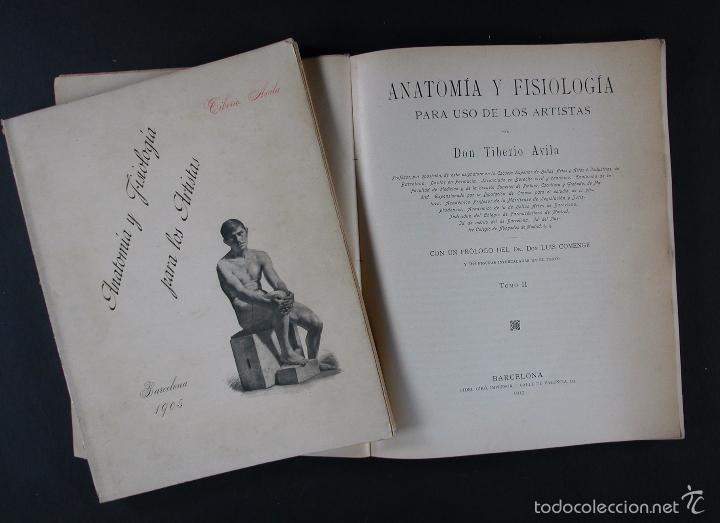 Old books: Anatomia y fisiologia para los artistas. Tiberio Avila. 2 Tomos