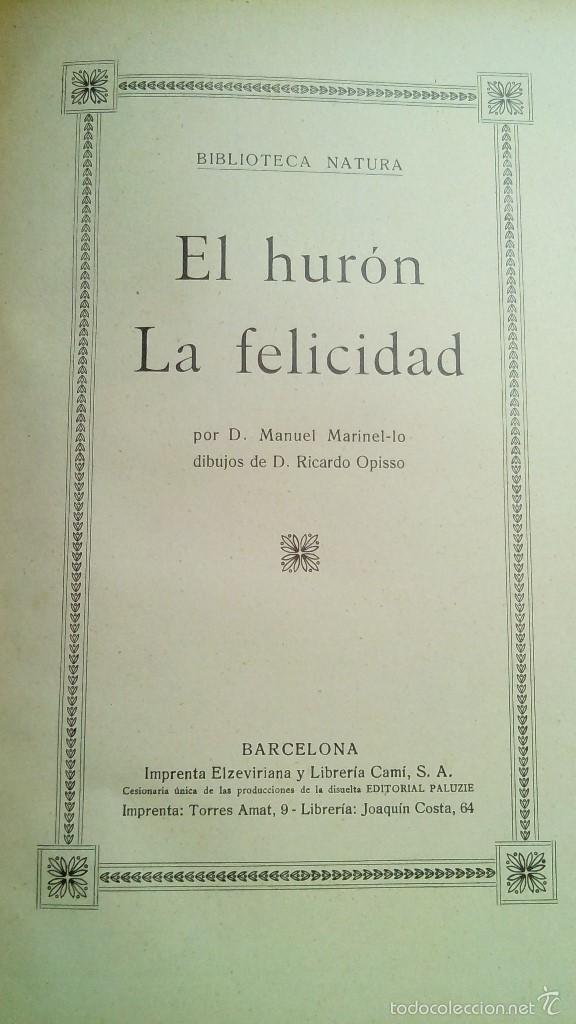 Libros antiguos: El Huron y la Felicidad - Foto 2